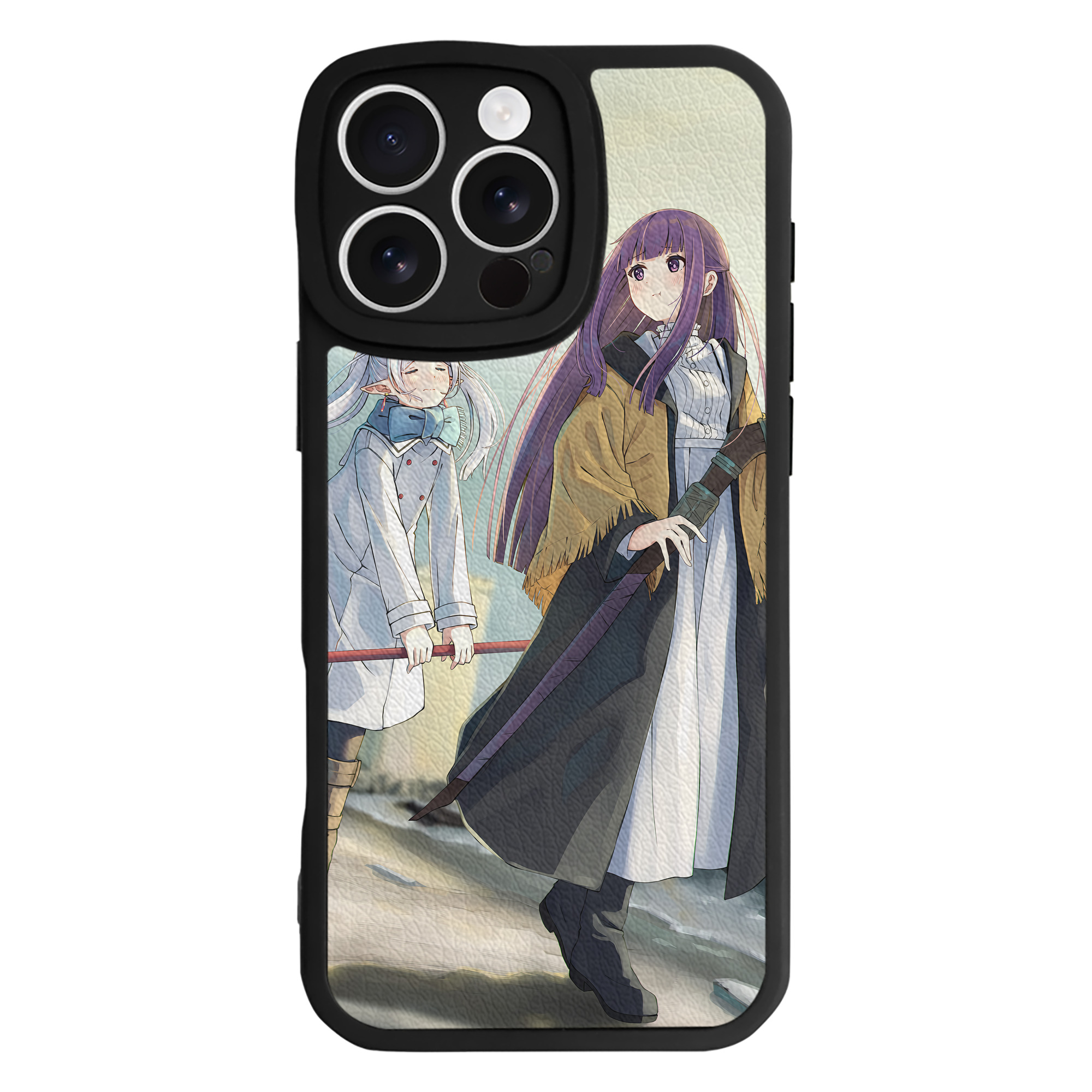 （画像用） 葬送のフリーレン Frieren 【iPhone 16シリーズ対応】シリコンスマホケース（レザー調） 材質：シリコン
